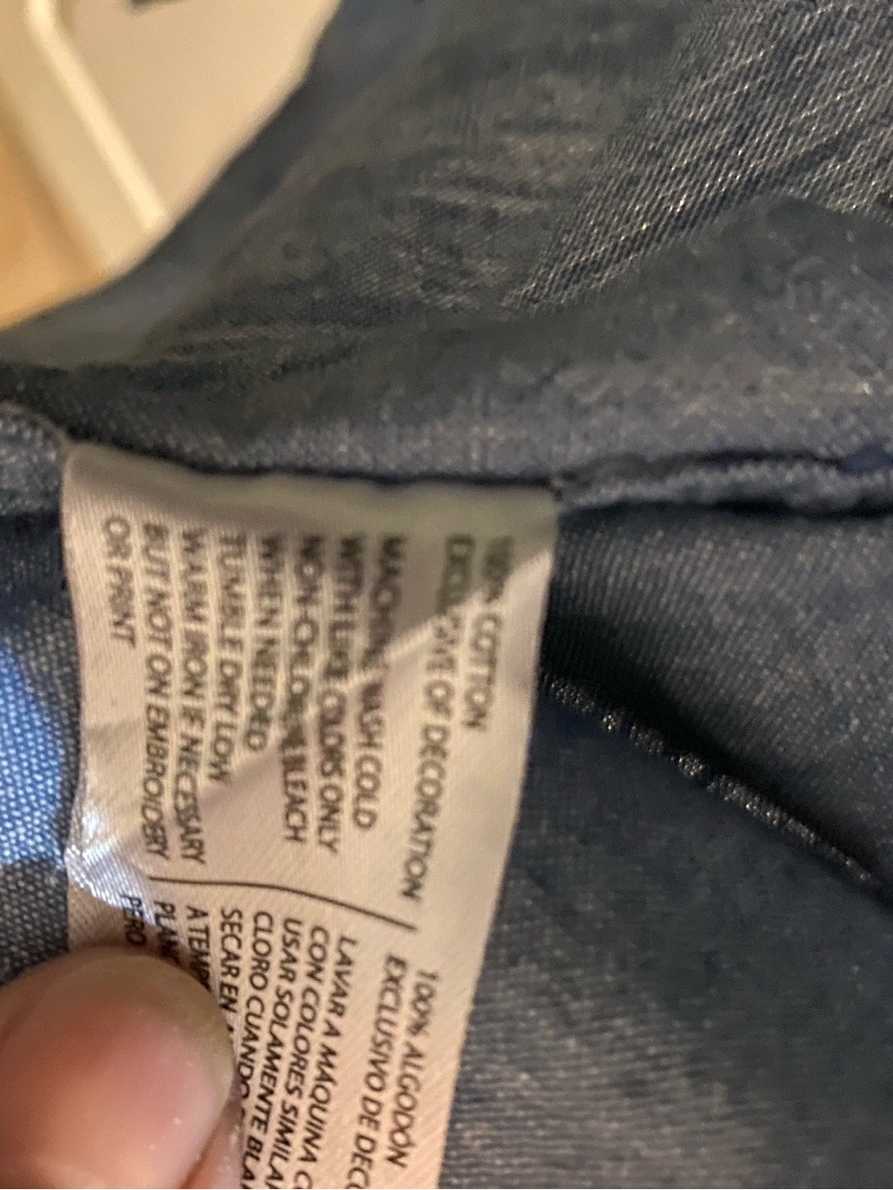 U.S. Polo Assn. Light Blue Short-Sleeve Button-Down Shirt with Navy Logo Print - Picture 4 of 4